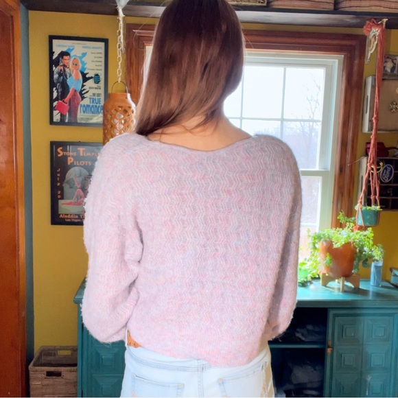 Light Purple Knit Top Cardigan - Picture 11 of 14